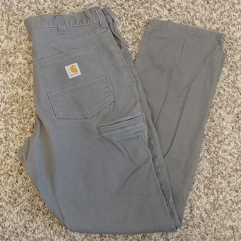 Men's Carhartt gray relaxed fit pants